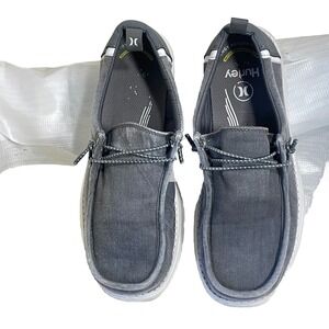 Hurley Laguna Men's Casual Ultra-Lightweight Breathable Canvas Shoe [Gray]